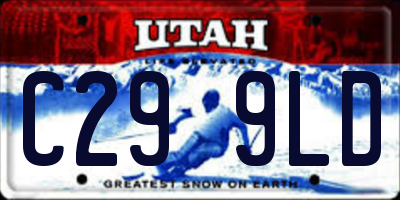 UT license plate C299LD