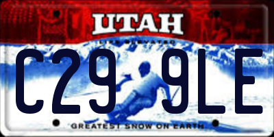 UT license plate C299LE