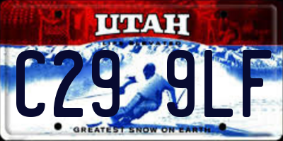 UT license plate C299LF