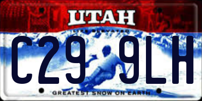 UT license plate C299LH