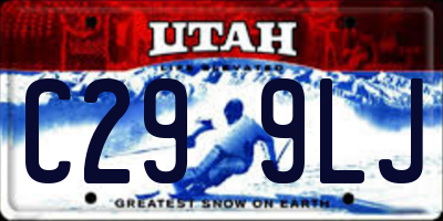 UT license plate C299LJ