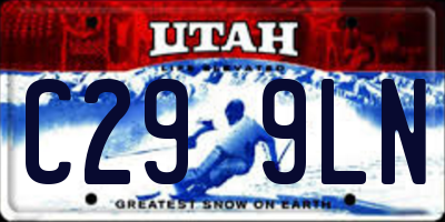 UT license plate C299LN