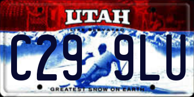 UT license plate C299LU
