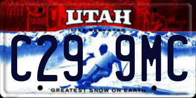 UT license plate C299MC