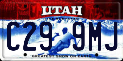 UT license plate C299MJ