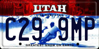 UT license plate C299MP