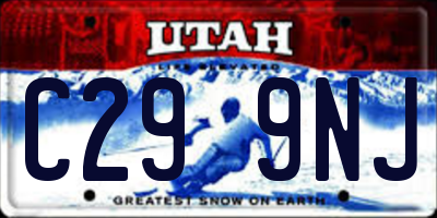 UT license plate C299NJ