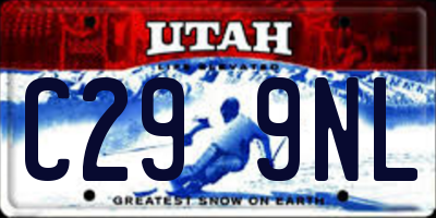 UT license plate C299NL