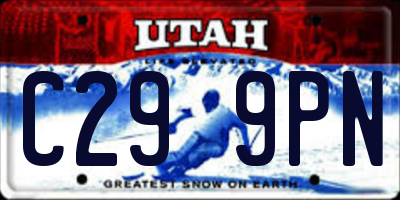 UT license plate C299PN