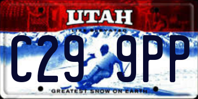 UT license plate C299PP