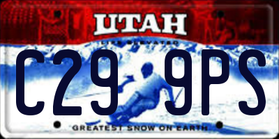 UT license plate C299PS