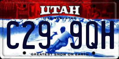 UT license plate C299QH