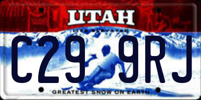 UT license plate C299RJ