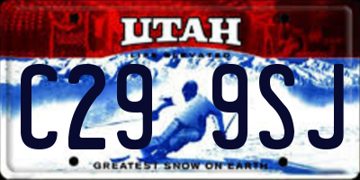 UT license plate C299SJ