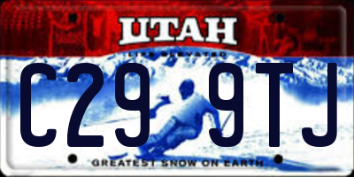 UT license plate C299TJ