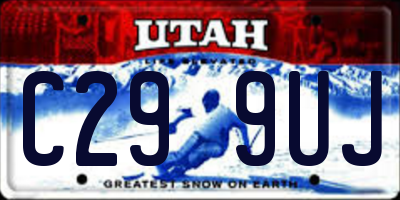 UT license plate C299UJ