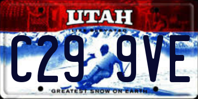 UT license plate C299VE