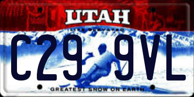 UT license plate C299VL