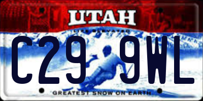 UT license plate C299WL