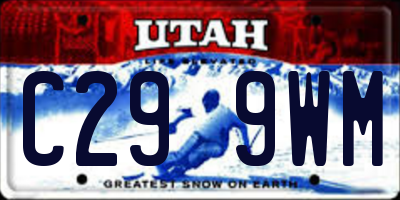 UT license plate C299WM