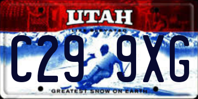 UT license plate C299XG