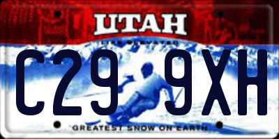 UT license plate C299XH