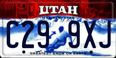 UT license plate C299XJ