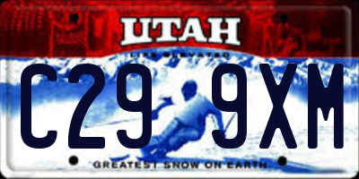 UT license plate C299XM