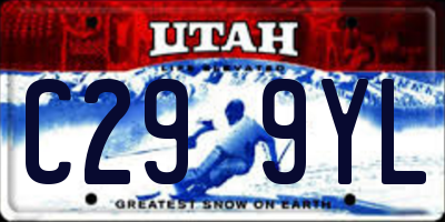 UT license plate C299YL