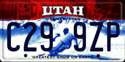 UT license plate C299ZP