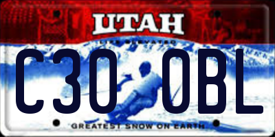 UT license plate C300BL