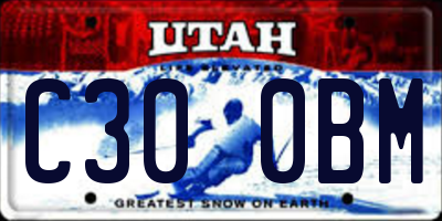 UT license plate C300BM