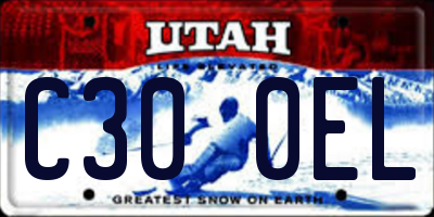 UT license plate C300EL