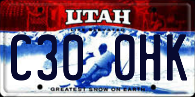UT license plate C300HK
