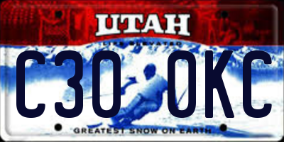 UT license plate C300KC