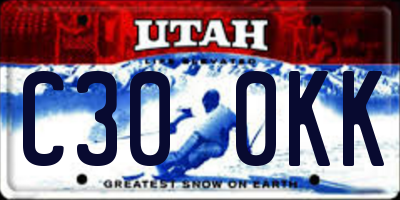 UT license plate C300KK