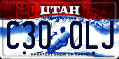 UT license plate C300LJ