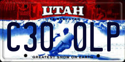 UT license plate C300LP