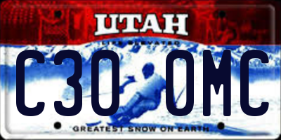 UT license plate C300MC