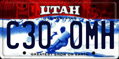 UT license plate C300MH
