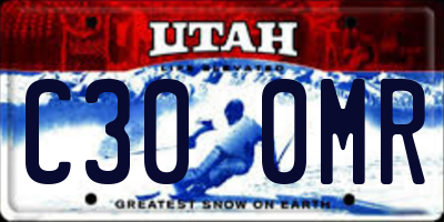 UT license plate C300MR