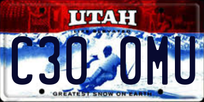 UT license plate C300MU