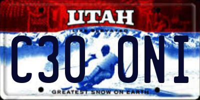 UT license plate C300NI