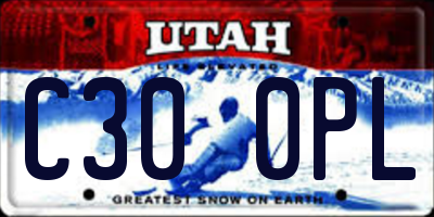 UT license plate C300PL