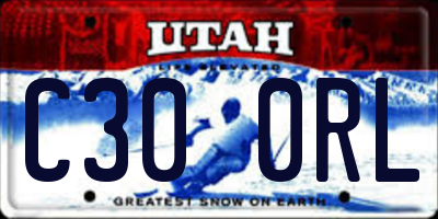 UT license plate C300RL