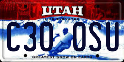 UT license plate C300SU