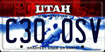UT license plate C300SV