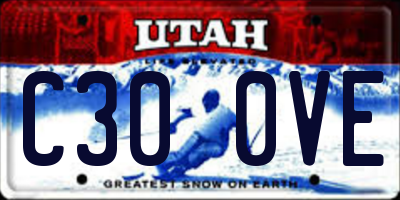 UT license plate C300VE