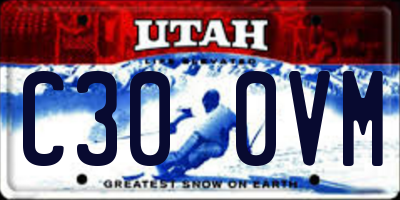 UT license plate C300VM