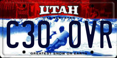 UT license plate C300VR